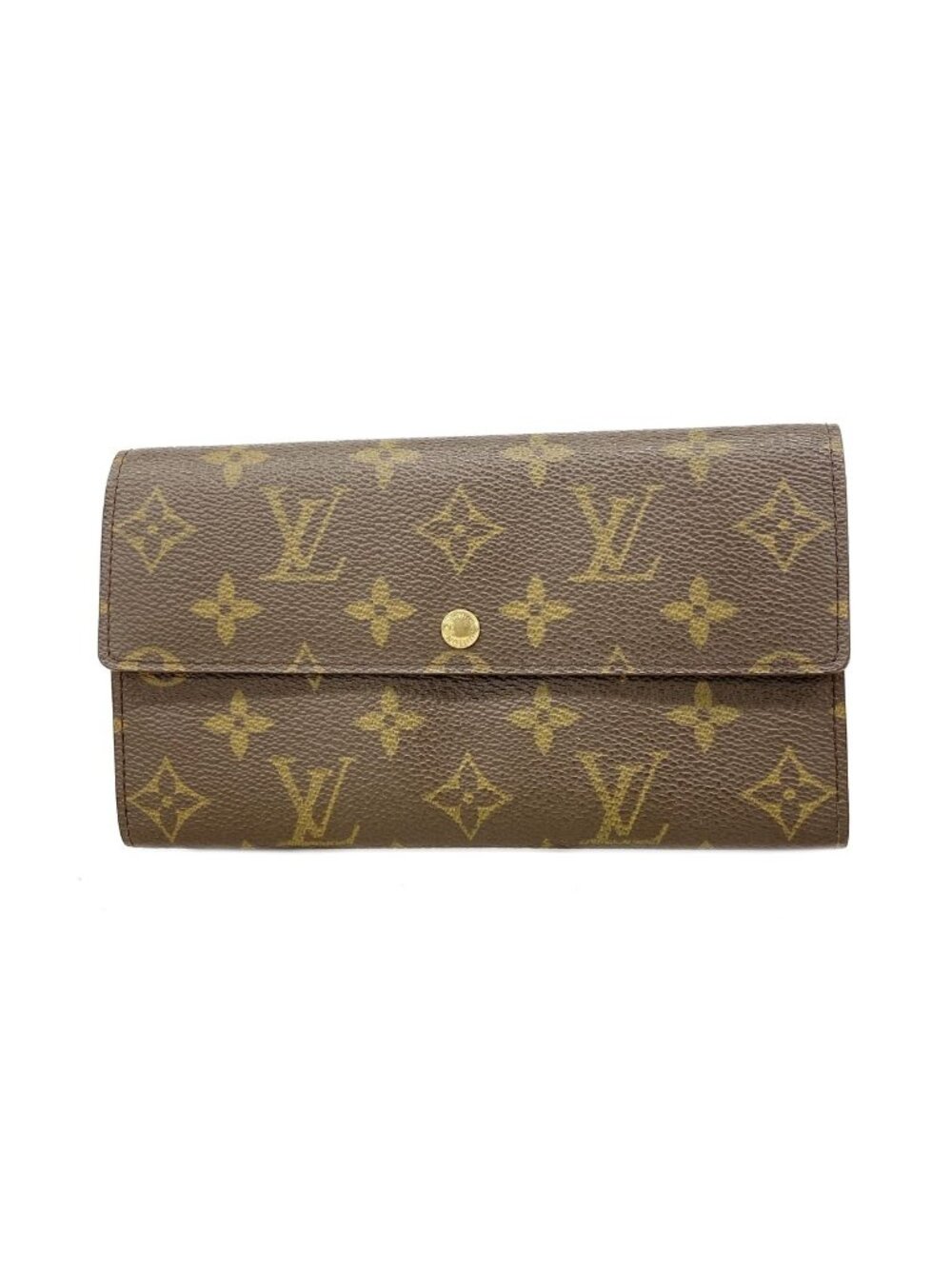 Louis Vuitton Wallet Monogram Pochette Porte Monnaie Credit Brown Coin Purse